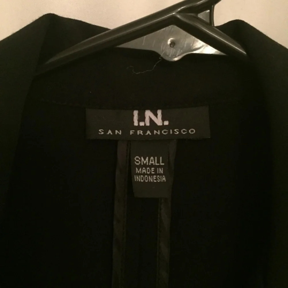 I.N. SAN FRANCISCO Black Blazer Sz Small - Picture 2 of 10